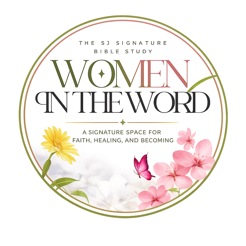 The SJ Signature Bible Study floral emblem